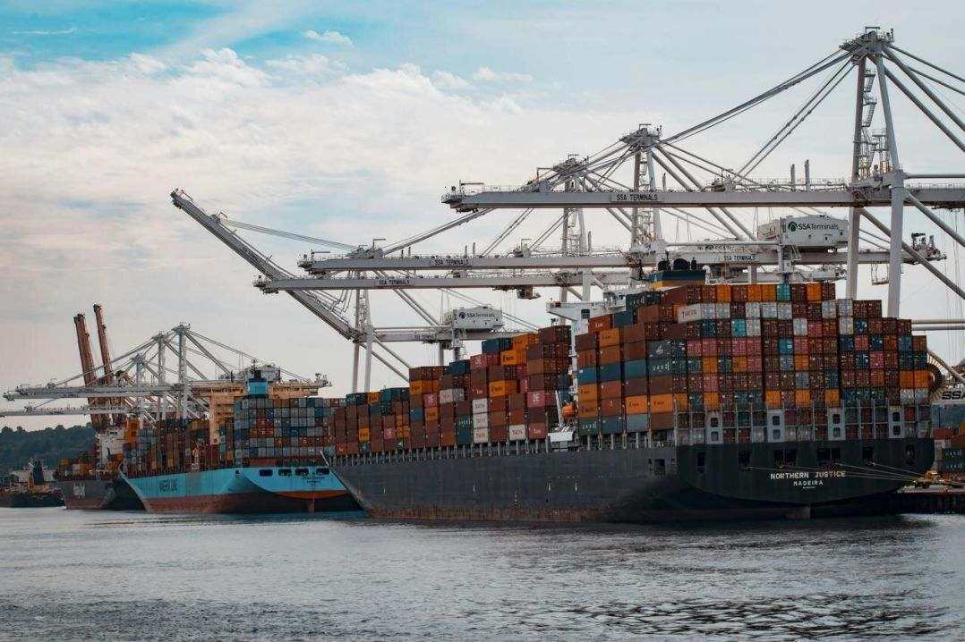 Pallets in opslag